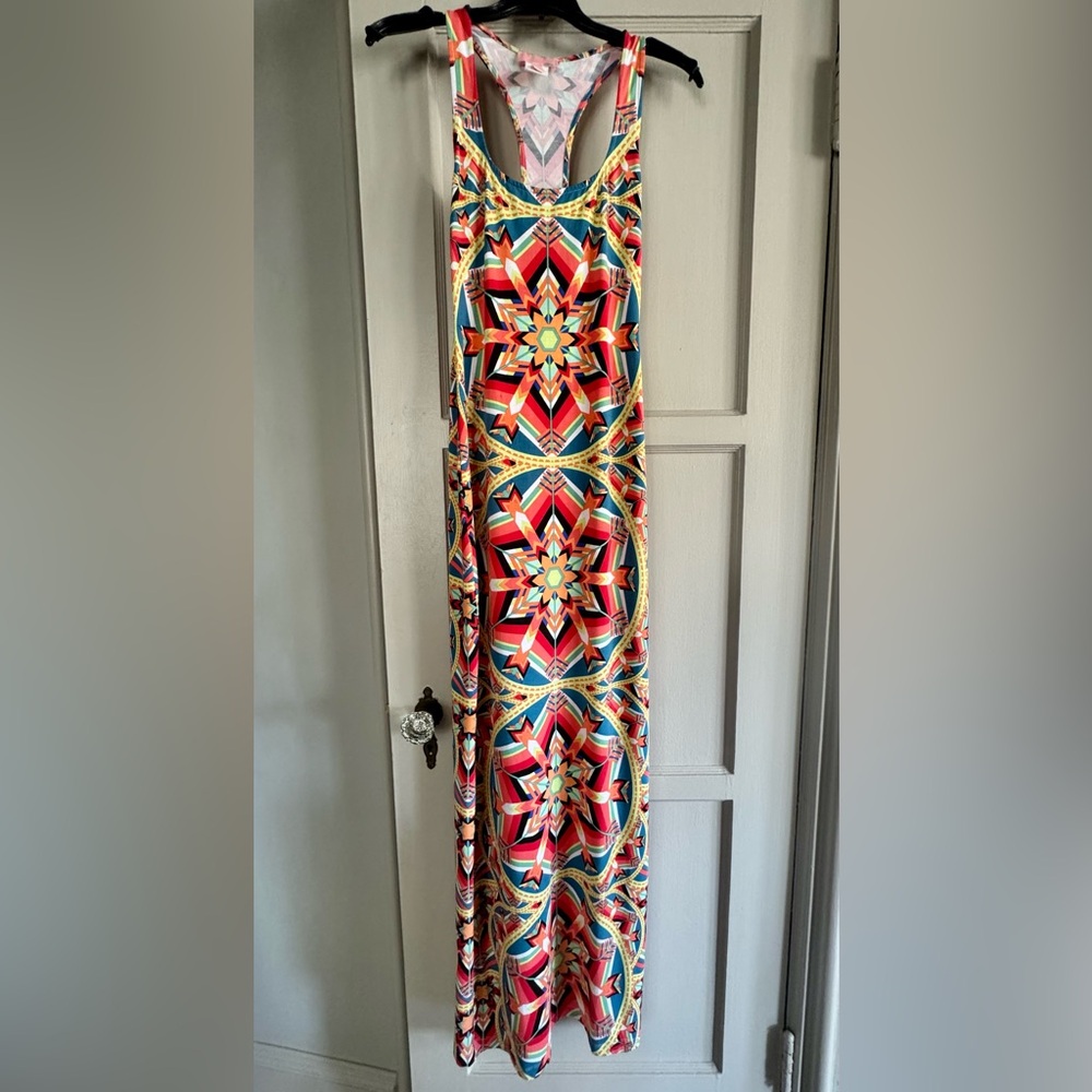 Mara Hoffman Bright Geometric Print Dress, Size S